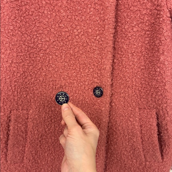 Desigual Abrig Kale Women Pink Teddy Coat US 4/EU 38 - Picture 4 of 6